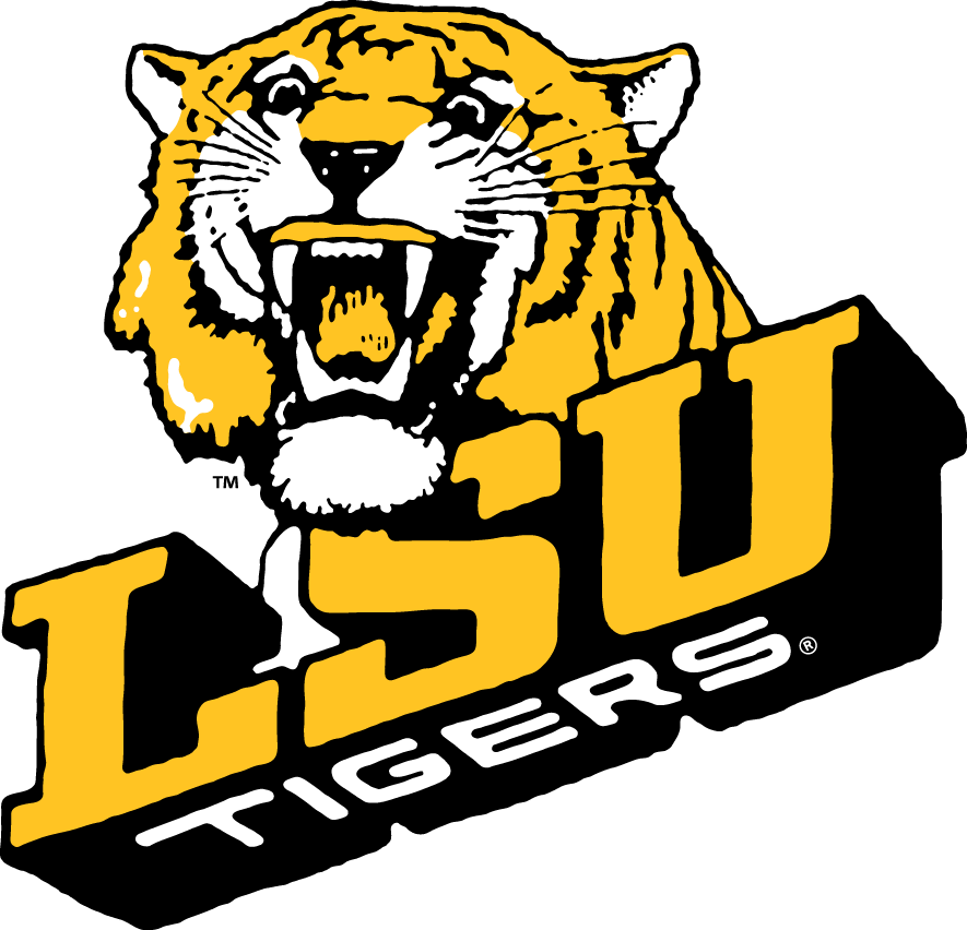 LSU Tigers 1980-1989 Alternate Logo iron on transfers for clothing